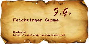 Feichtinger Gyoma névjegykártya